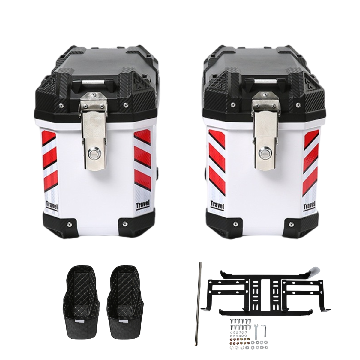 Motorcycle Gear In Store - 2Pcs Heavy-Duty Motorcycle Side Cases, a