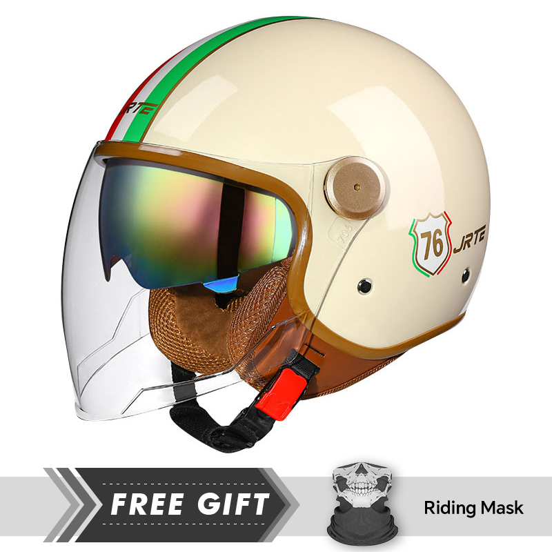 Motorcycle Gear In Store - Men Women Open Face Motorcycle Helmet