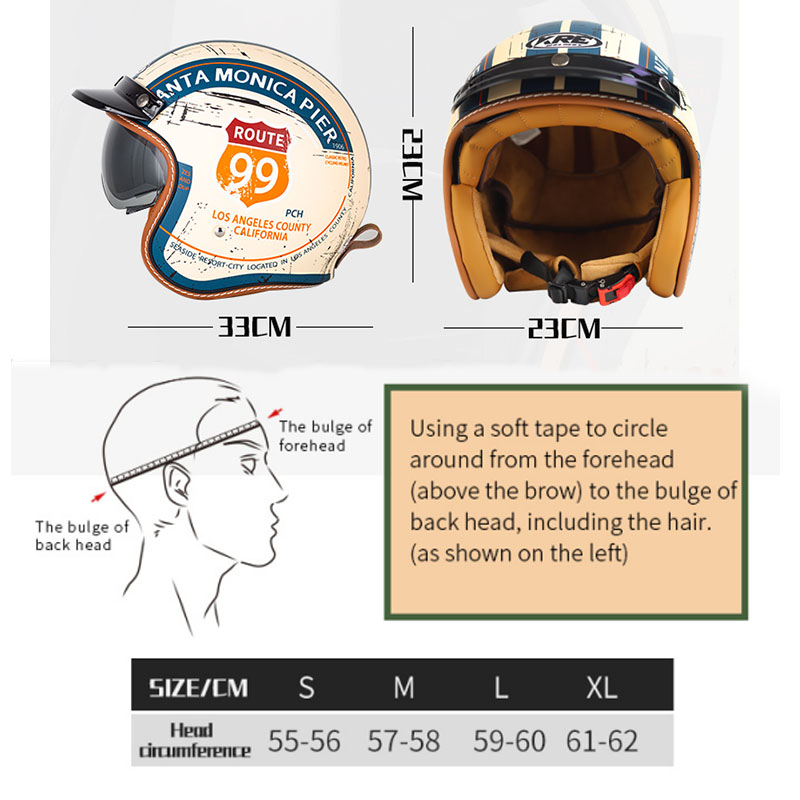 Adult Motorcycle Helmet Vintag - Motorcycle Gear In Store incelemesi ve fiyatı