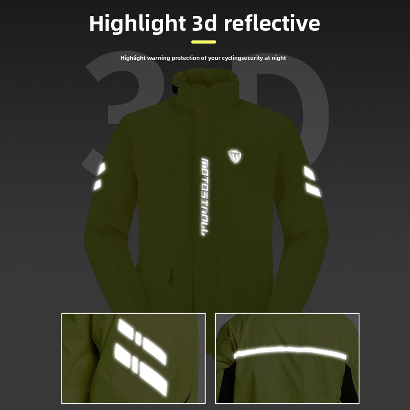 Men Motorcycle Raincoat Suit O - Motorcycle Gear Jumpsuit incelemesi ve fiyatı