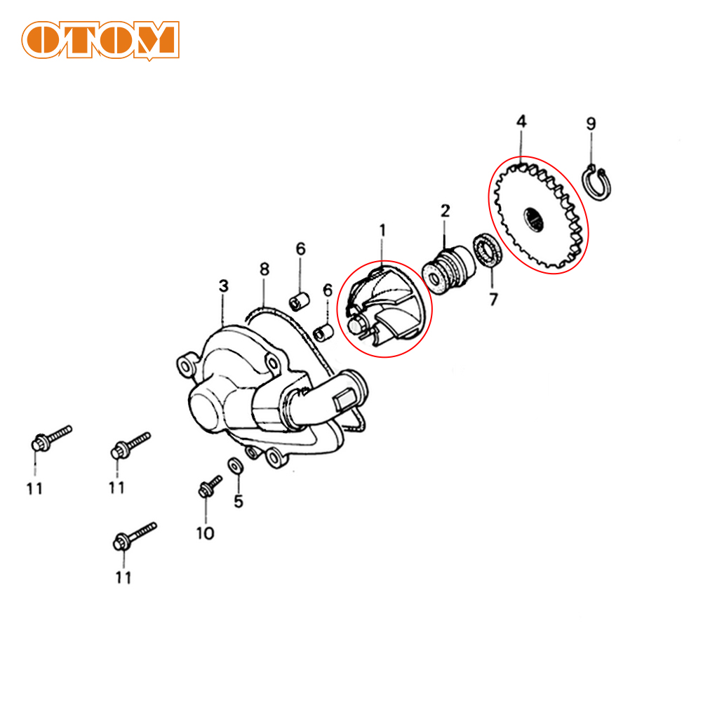 OTOM Motocross Water Pump Impe - Motorcycle Gear Kit incelemesi ve fiyatı
