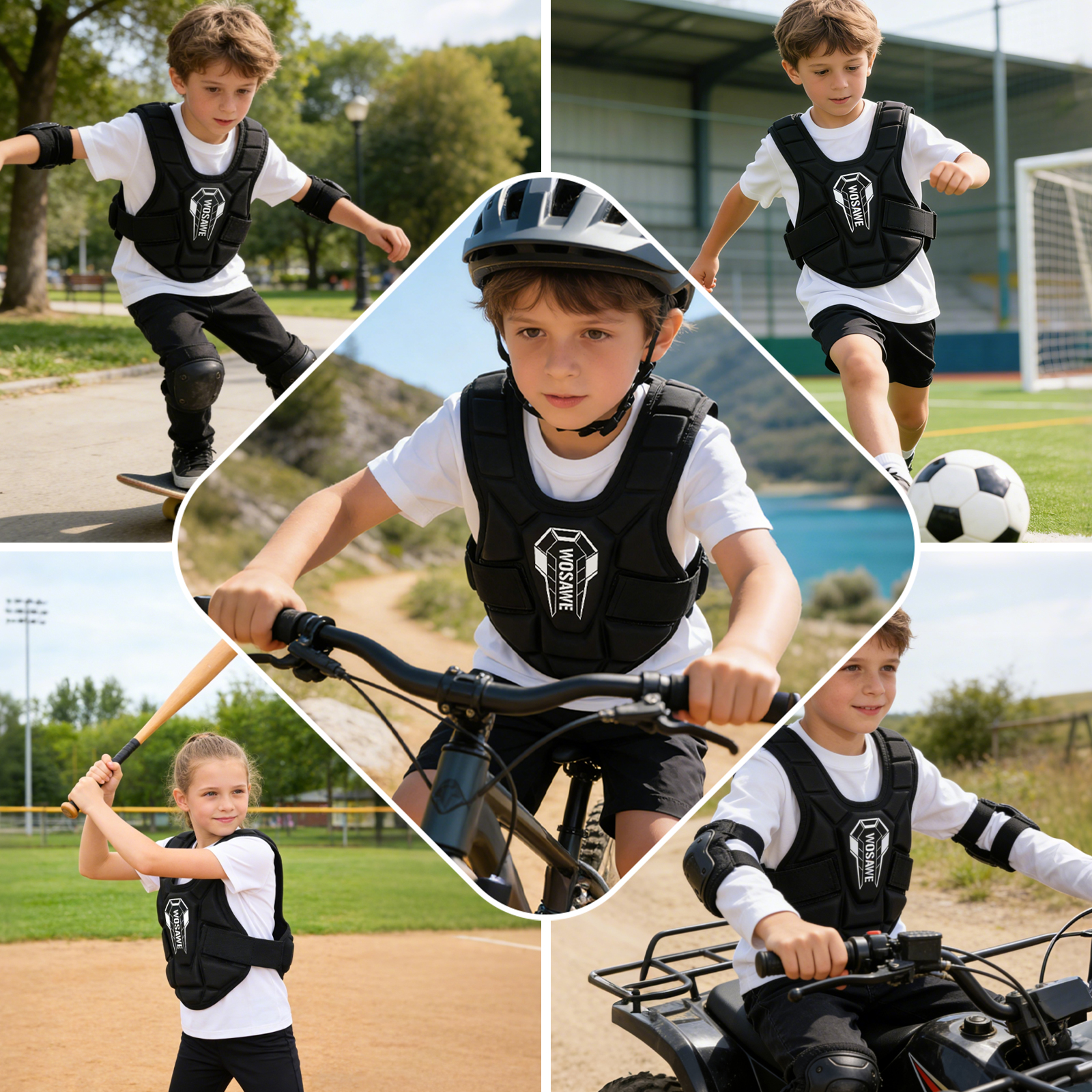 WOSAWE Children Motorcycle Act - Motorcycle Gear Youth incelemesi ve fiyatı