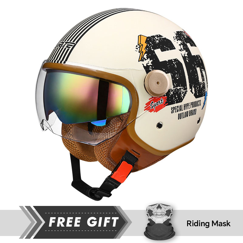 DOT Approved Open Face Helmet  - Motorcycle Gear In Store incelemesi ve fiyatı