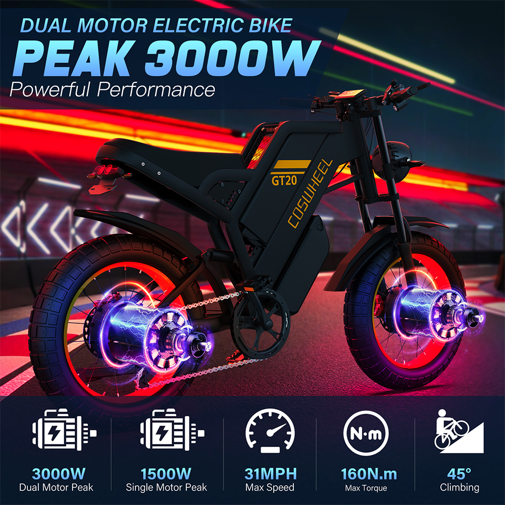 Coswheel Electric bike for Adu - Motorcycle Gear Online incelemesi ve fiyatı