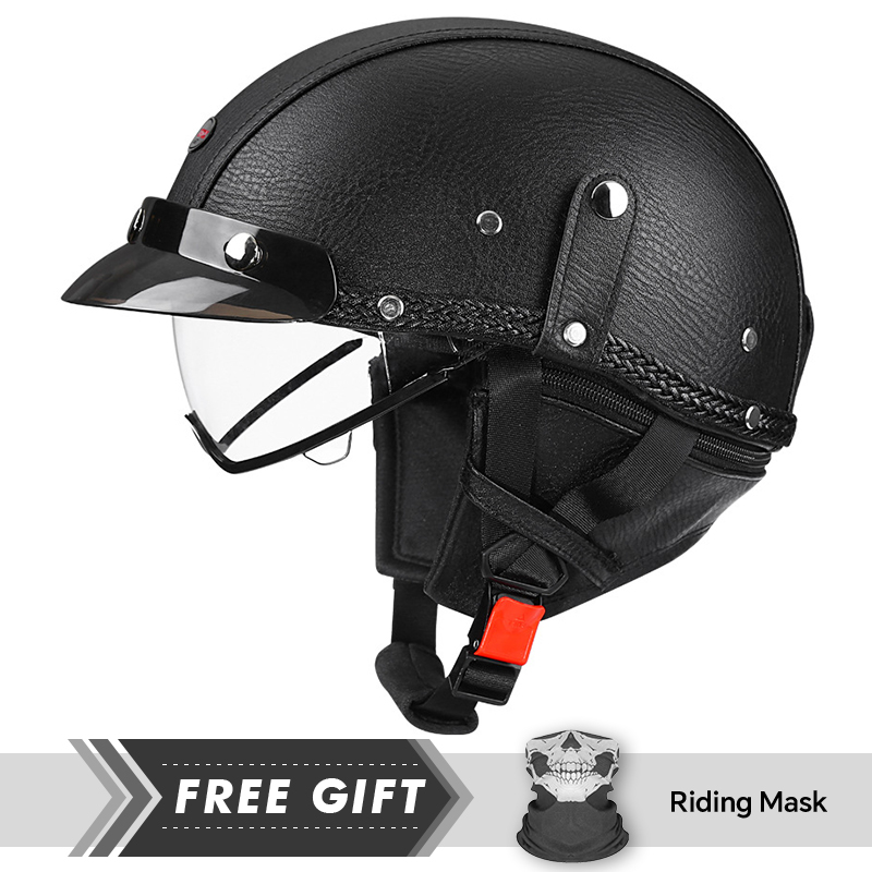 Men's Retro Motorcycle Half He - Motorcycle Gear In Store incelemesi ve fiyatı